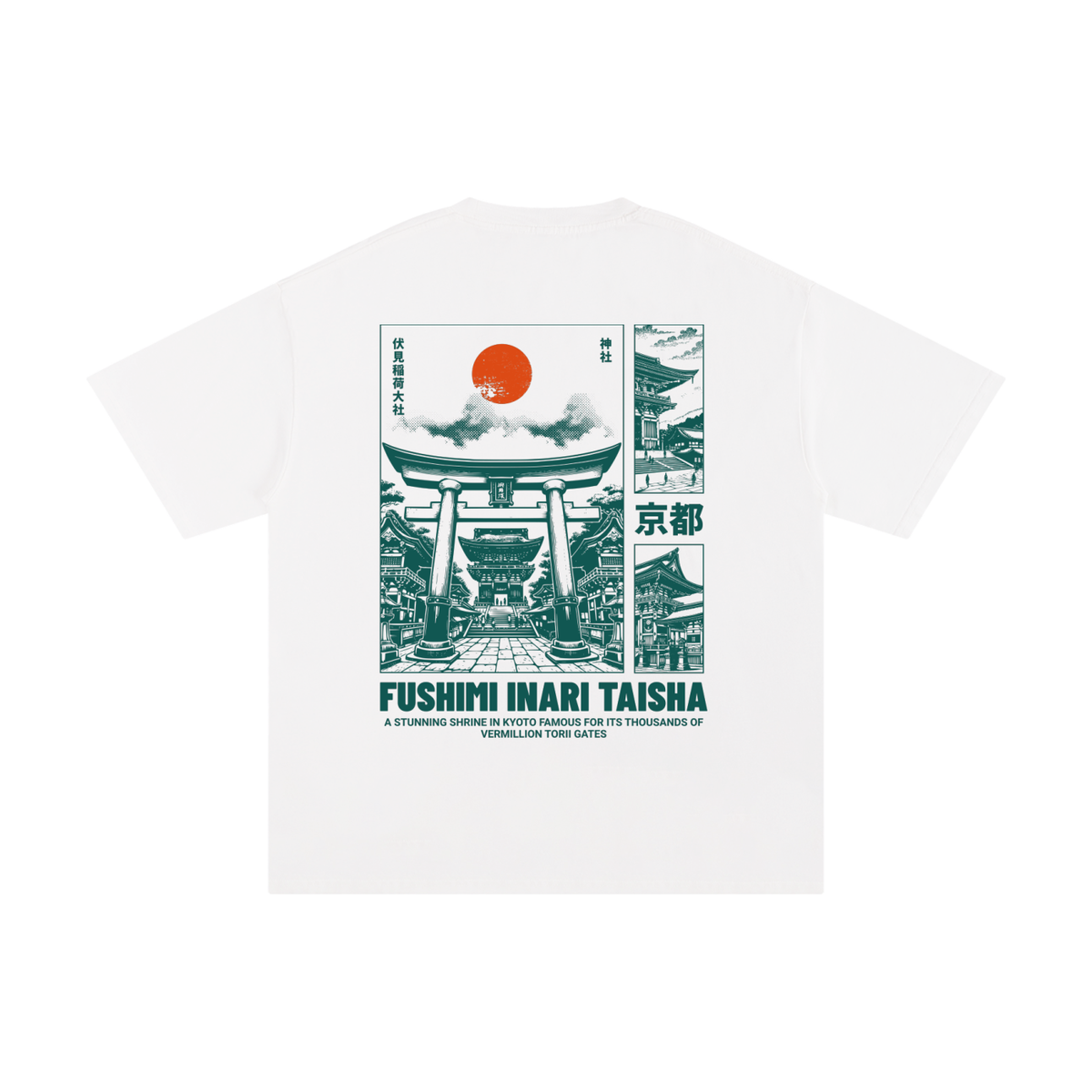 "Fushimi Inari Taisha" Loose Fit T-shirt