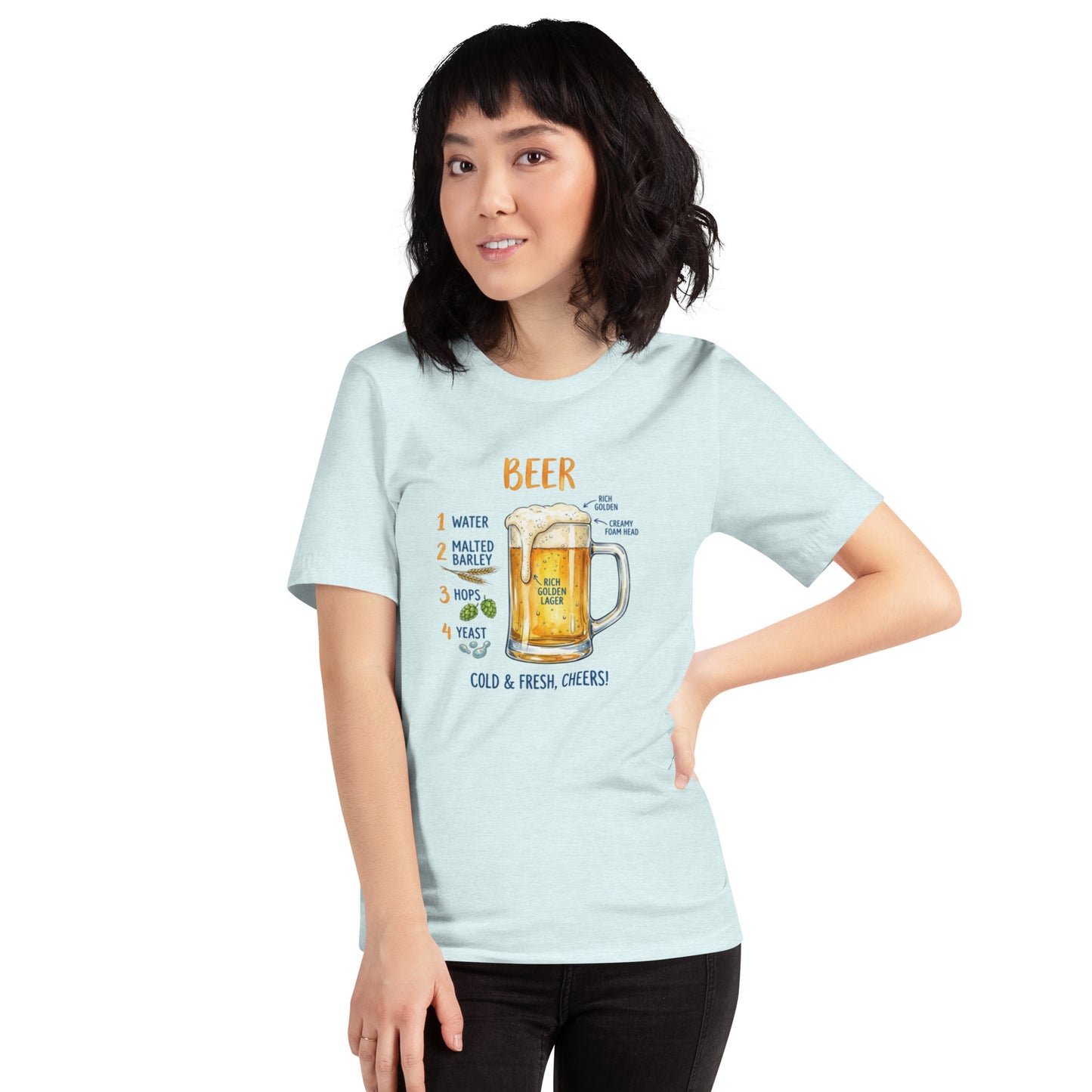 T-shirt Birra Unisex – Maglietta Grafica Beer – Perfetta per Estate, Aperitivi e Party