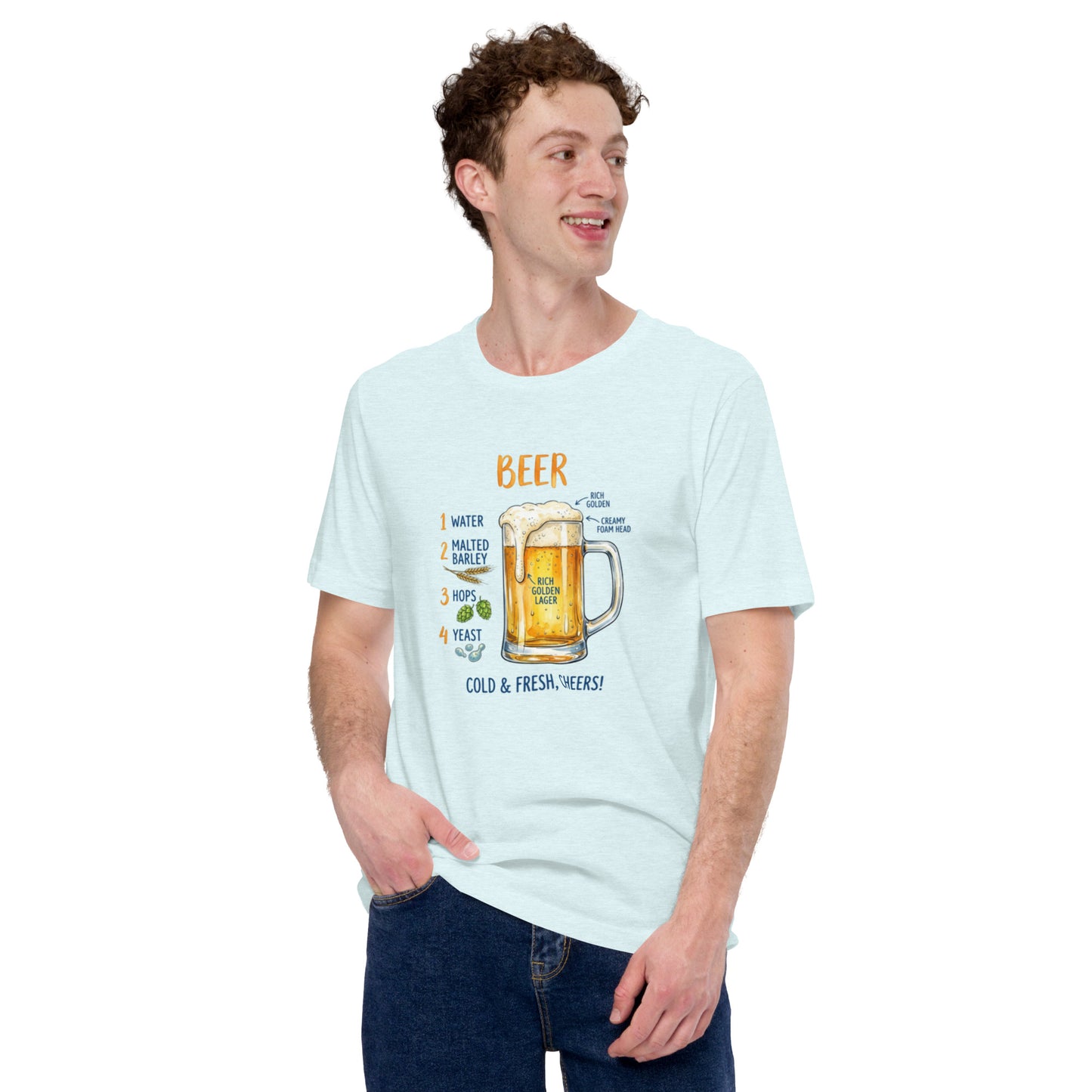 T-shirt Birra Unisex – Maglietta Grafica Beer – Perfetta per Estate, Aperitivi e Party