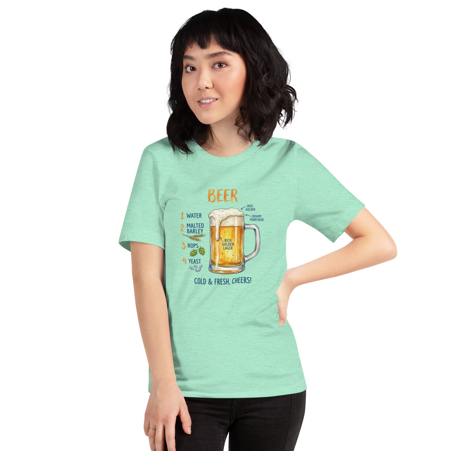 T-shirt Birra Unisex – Maglietta Grafica Beer – Perfetta per Estate, Aperitivi e Party