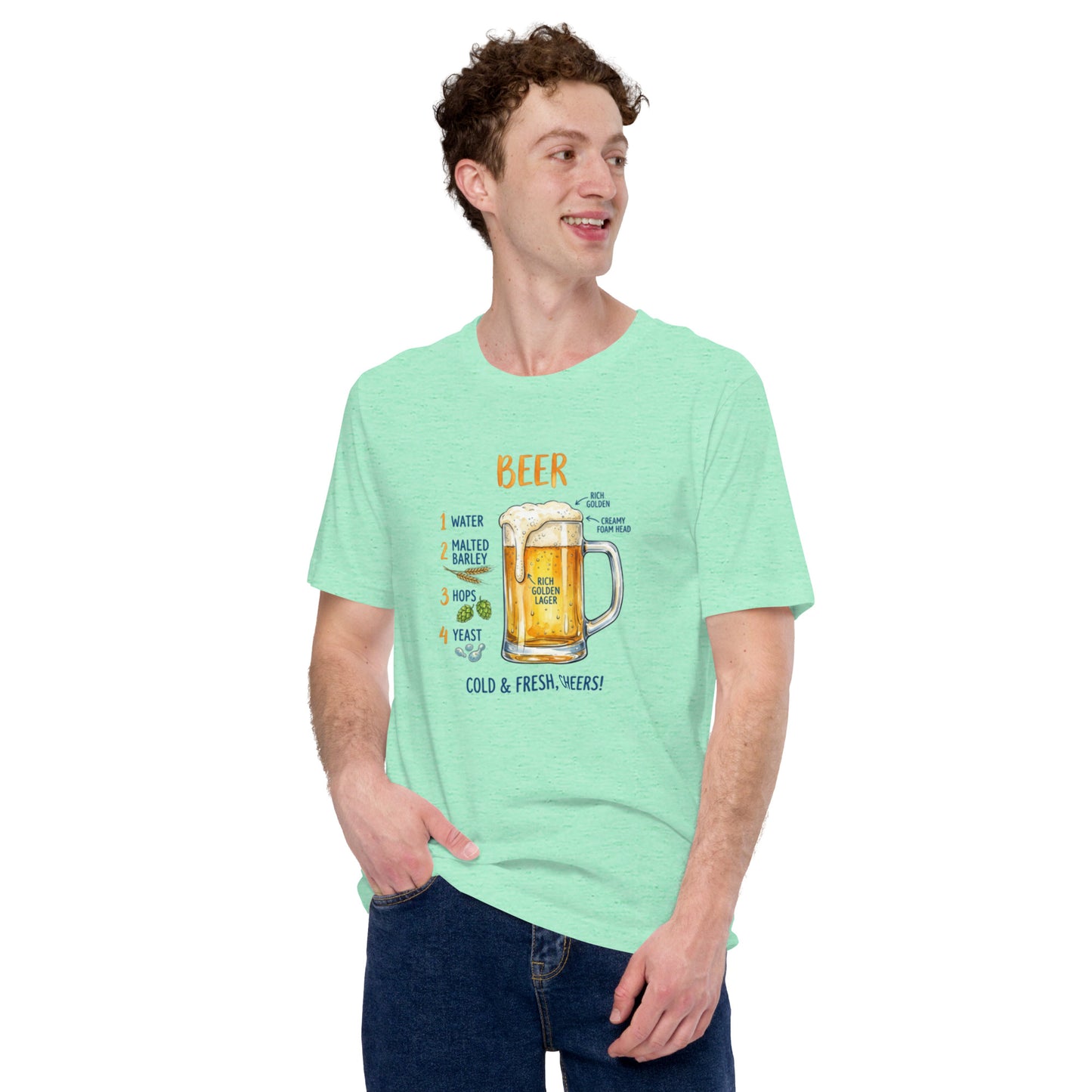 T-shirt Birra Unisex – Maglietta Grafica Beer – Perfetta per Estate, Aperitivi e Party