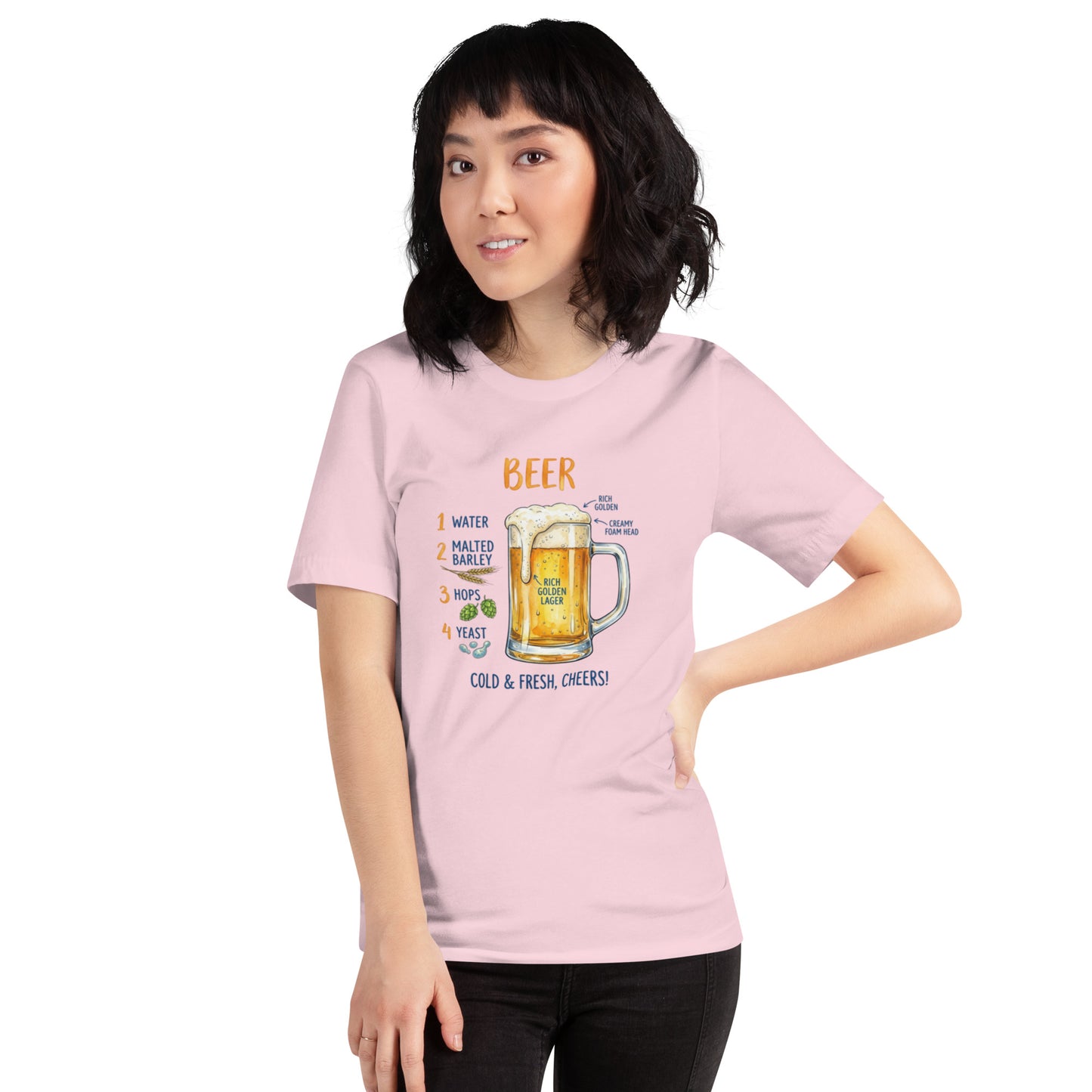 T-shirt Birra Unisex – Maglietta Grafica Beer – Perfetta per Estate, Aperitivi e Party