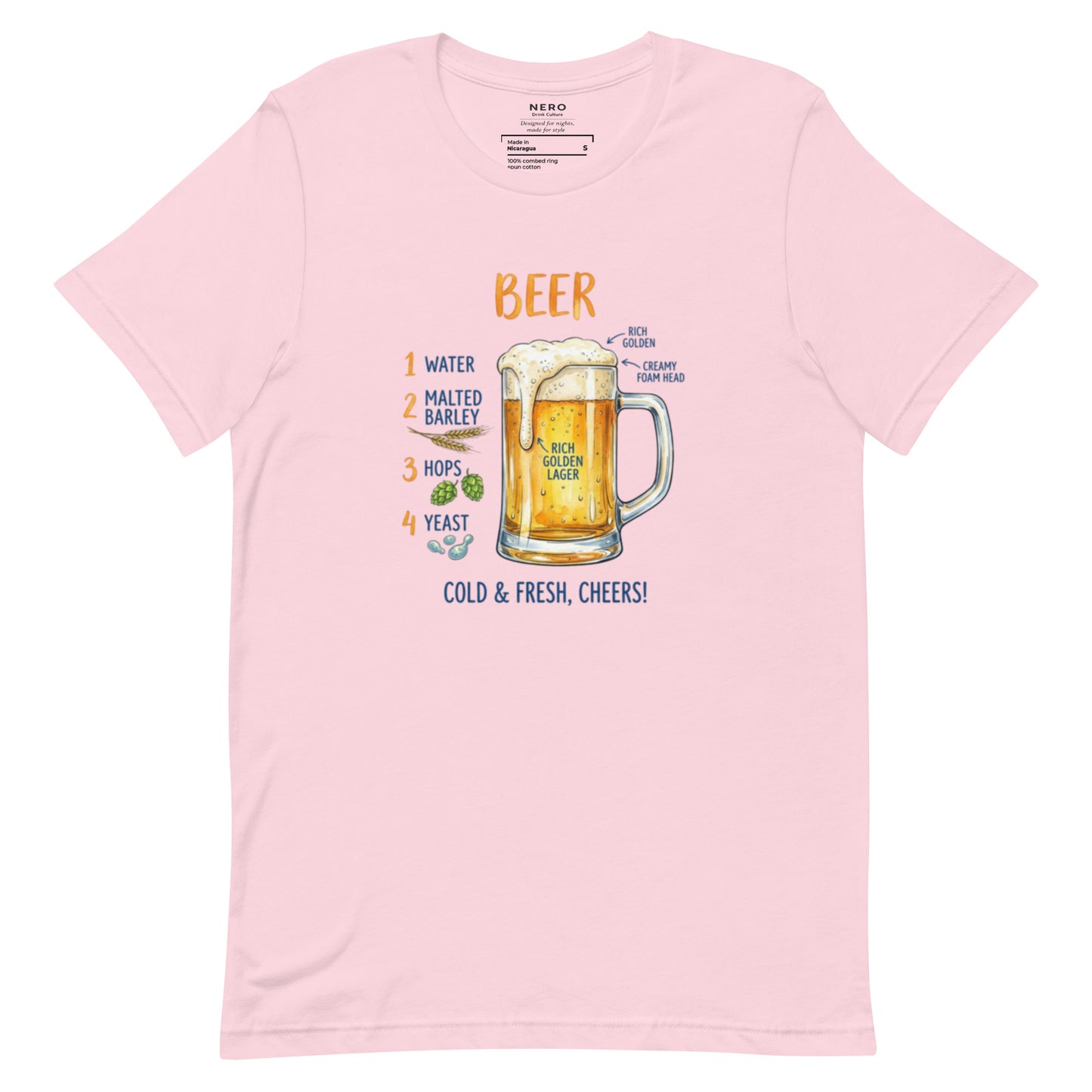 T-shirt Birra Unisex – Maglietta Grafica Beer – Perfetta per Estate, Aperitivi e Party