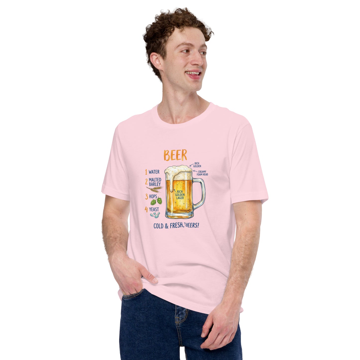 T-shirt Birra Unisex – Maglietta Grafica Beer – Perfetta per Estate, Aperitivi e Party