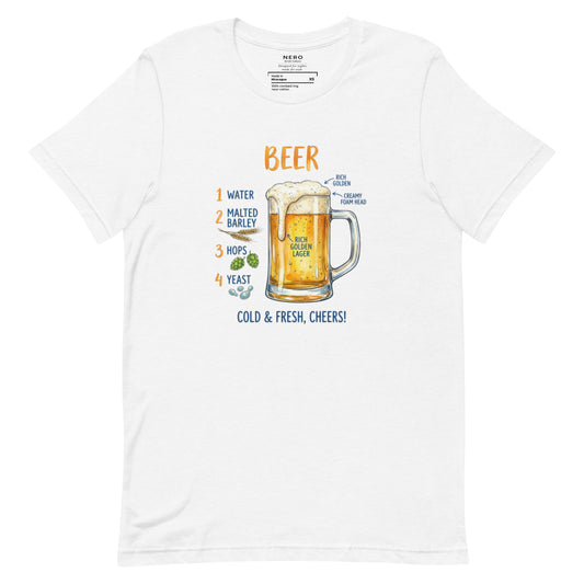 T-shirt Birra Unisex – Maglietta Grafica Beer – Perfetta per Estate, Aperitivi e Party